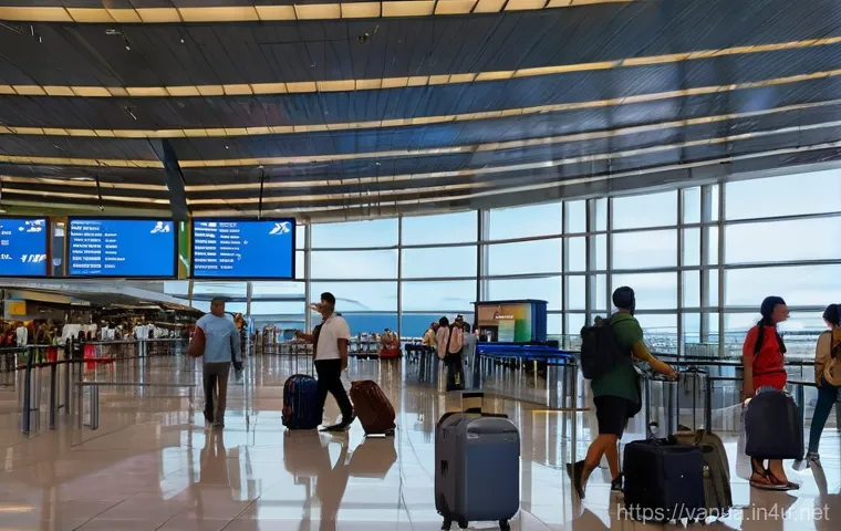 바누아투에서 한국으로 가는 항공편 - A female traveler in her late 20s, dressed in comfortable yet stylish travel attire, is relaxing in ... 바누아투에서 한국으로 가는 항공편 - A female traveler in her late 20s, dressed in comfortable yet stylish travel attire, is relaxing in ...