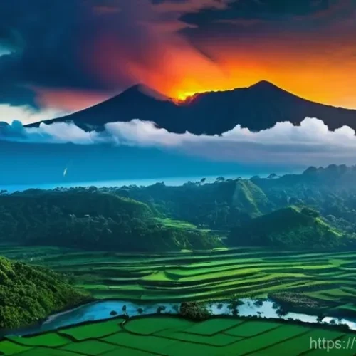 Home 22 바누아투의 지진 발생 가능성 - **Prompt 1: "Ring of Fire" Resilience in Vanuatu**
A wide shot capturing the stunning natural be...