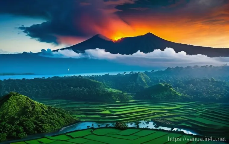 바누아투의 지진 발생 가능성 - **Prompt 1: "Ring of Fire" Resilience in Vanuatu**
A wide shot capturing the stunning natural be...